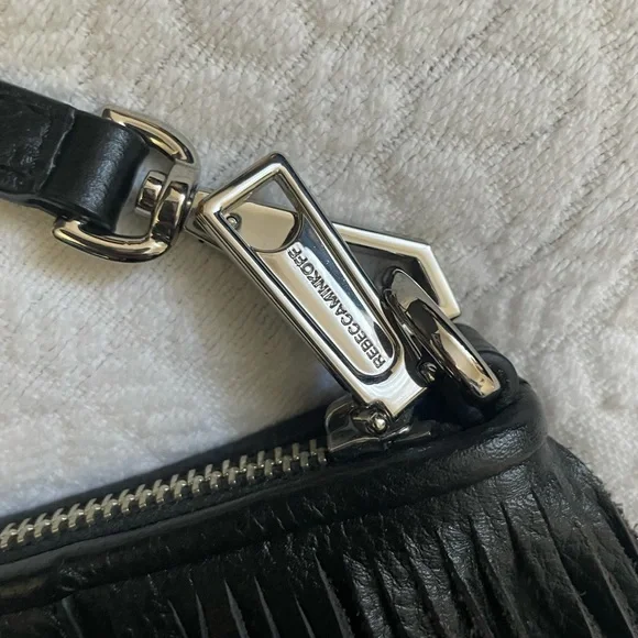 NEW! HTF Rebecca Minkoff FRINGE Crossbody!🖤 - Picture 2 of 10
